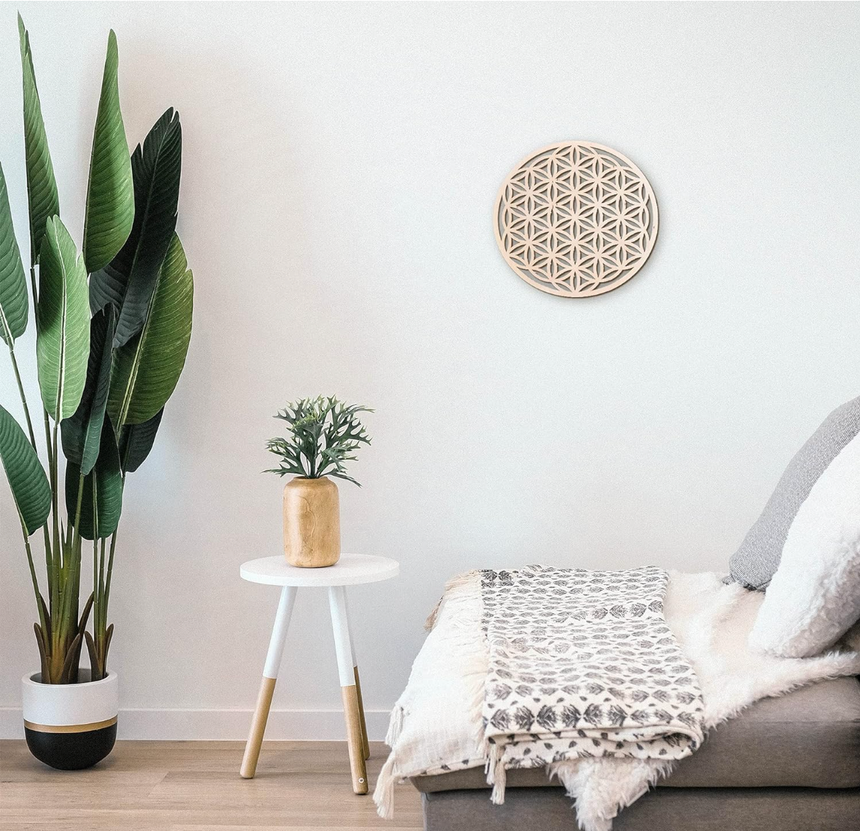 12 in Flower of Life Wall Art. Stay inspired from the wisdom of these sacred patterns.