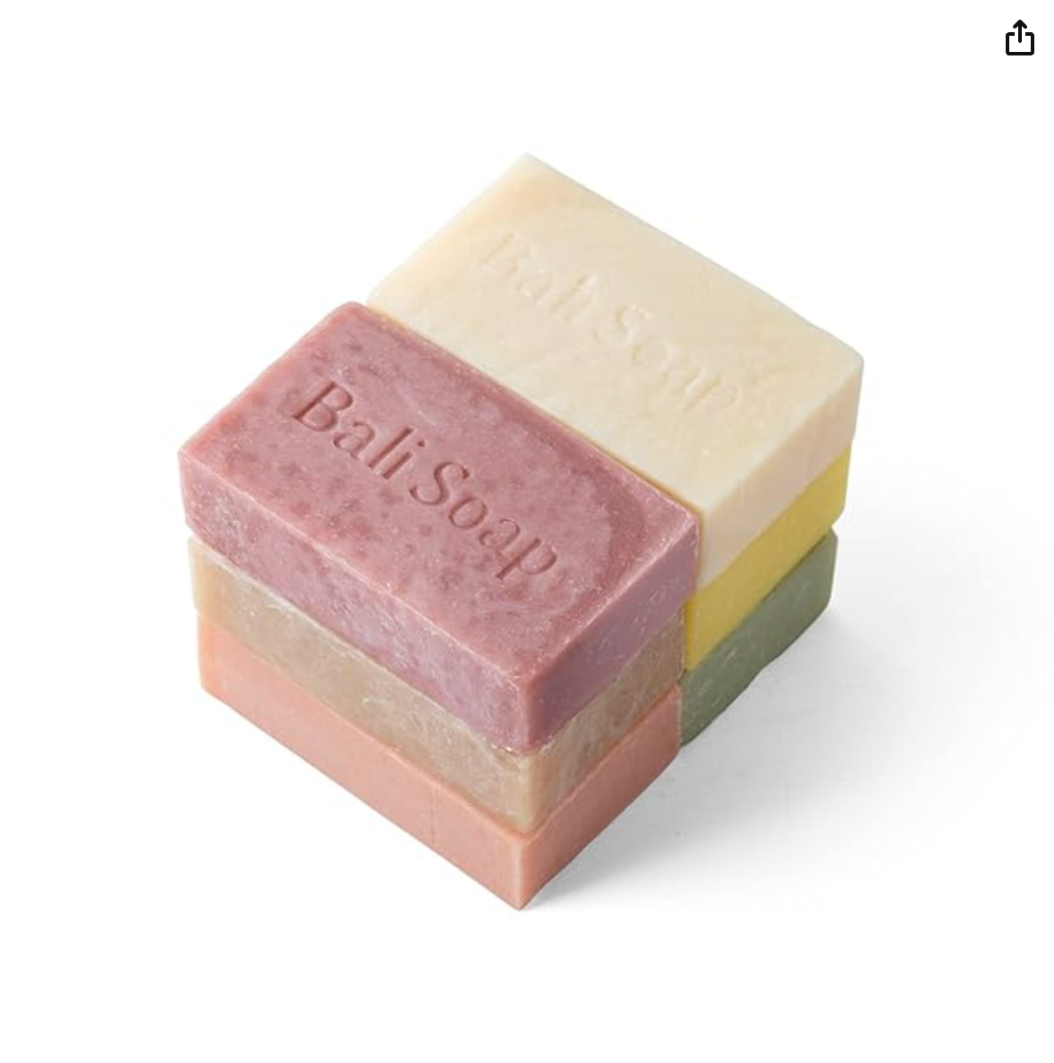 6 pc Set All Natural Bali Soap / Feminine Collection. Vegan and Environmentally friendly