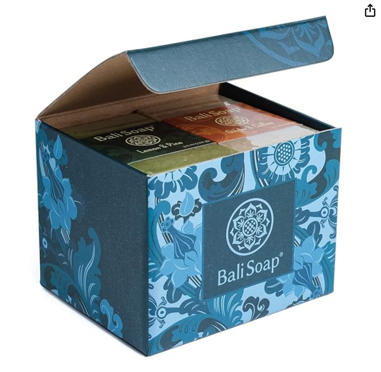 Bali Soap - Masculine Collection Natural Soap Bar Gift Set, 6 pc Variety Pack