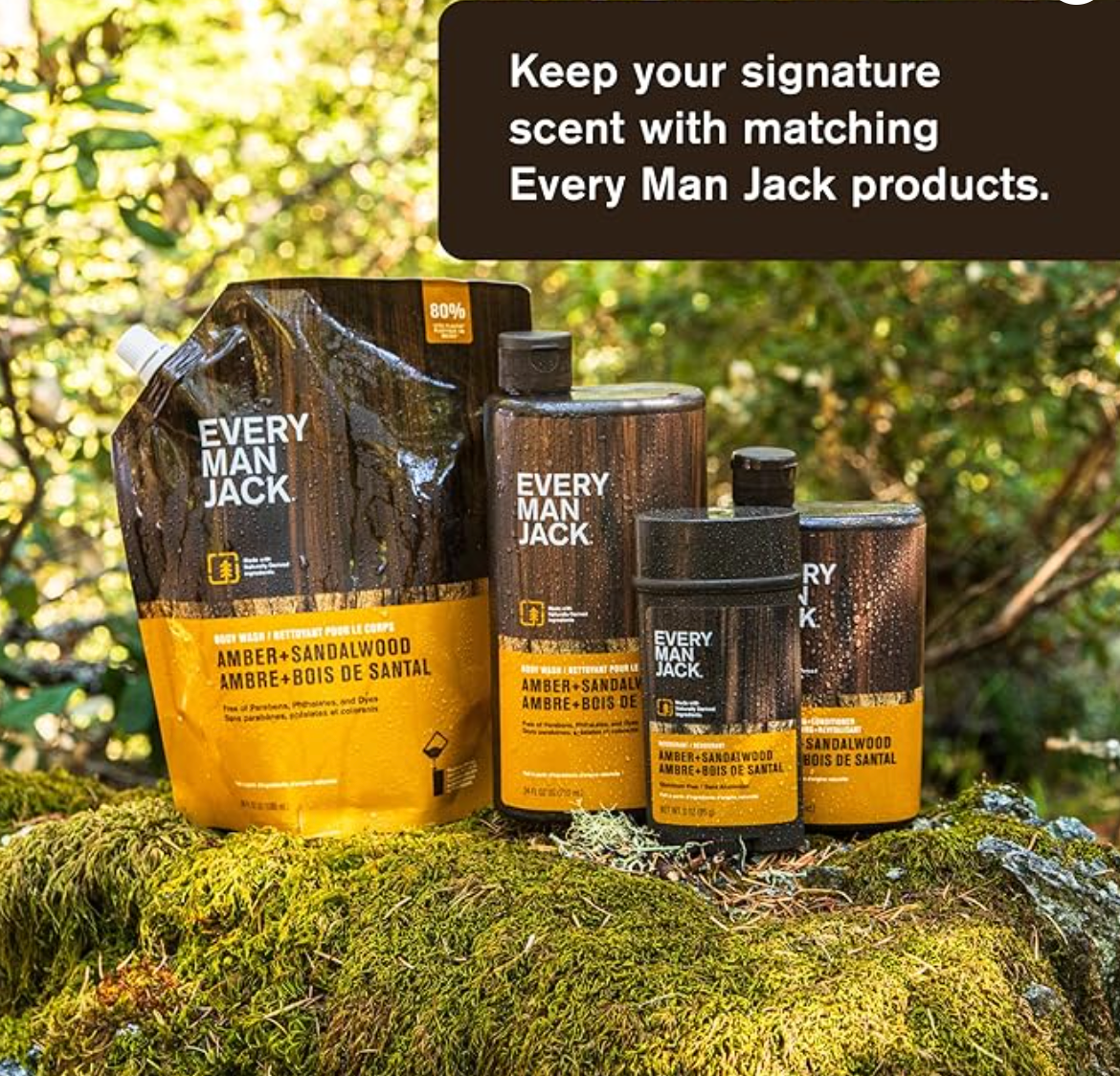 Every Man Jack 2-in-1 Daily Men's Shampoo + Conditioner / Naturally Derived and No Harmful Chemicals -24oz