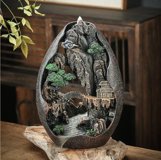 High Mountains And Flowing Water Incense Burner for Decoration