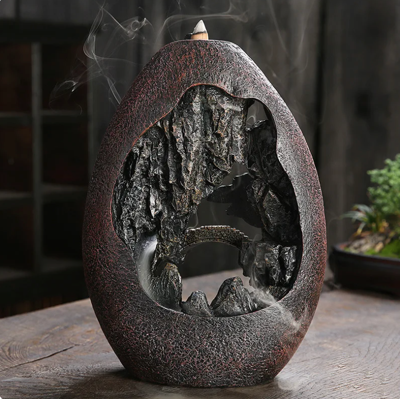 High Mountains And Flowing Water Incense Burner for Decoration