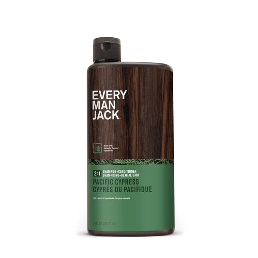 Product Title: Every Man Jack 2-in-1 Daily Men's Shampoo + Conditioner / Naturally Derived and No Harmful Chemicals -24oz