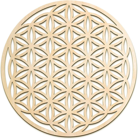 12 in Flower of Life Wall Art. Stay inspired from the wisdom of these sacred patterns.