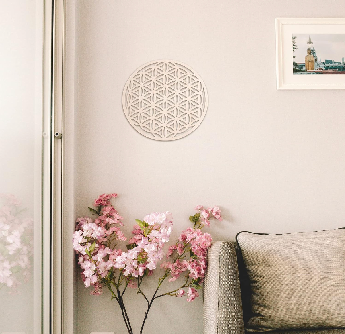 12 in Flower of Life Wall Art. Stay inspired from the wisdom of these sacred patterns.