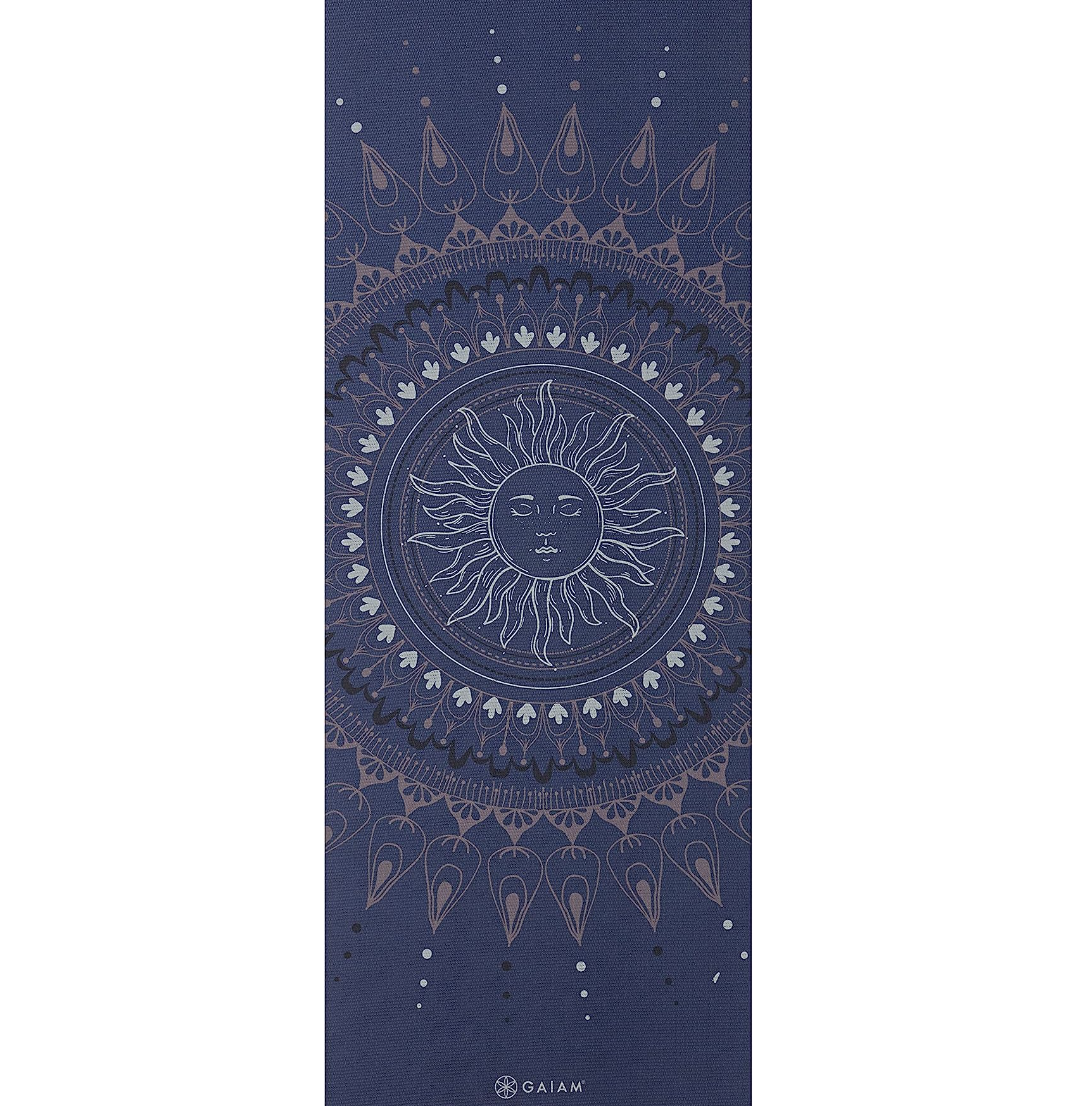 Gaiam Yoga Mat - Premium 6mm Print Extra Thick Non Slip Exercise & Fitness Mat for All Types of Yoga and Floor Workouts