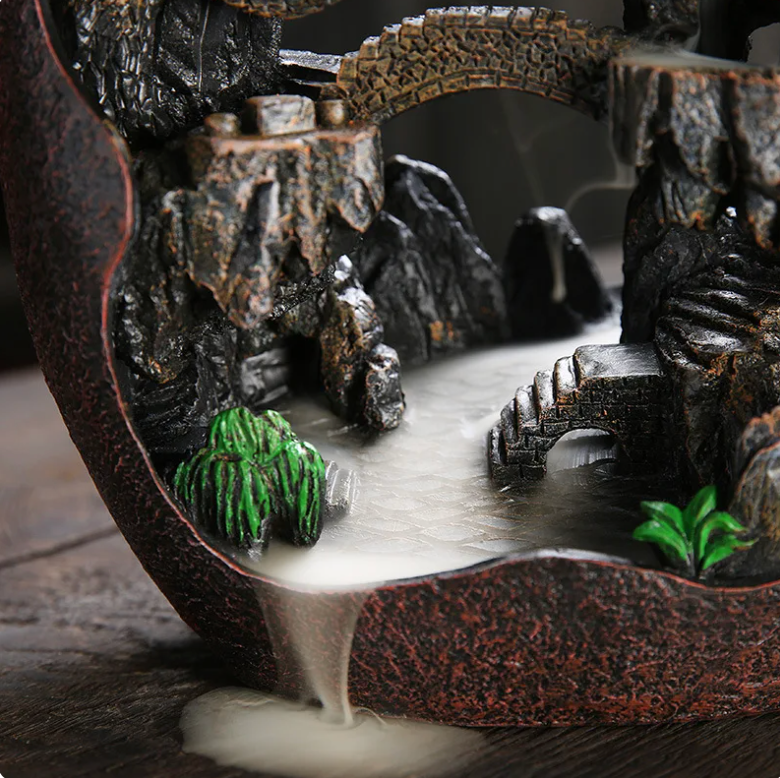 High Mountains And Flowing Water Incense Burner for Decoration
