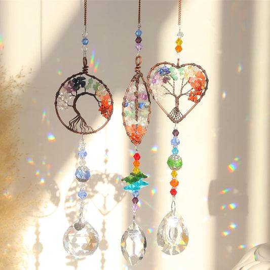 3 Set of Crystal Sun Catchers. Increase the Vividness and Brightness with these gorgeous designs.